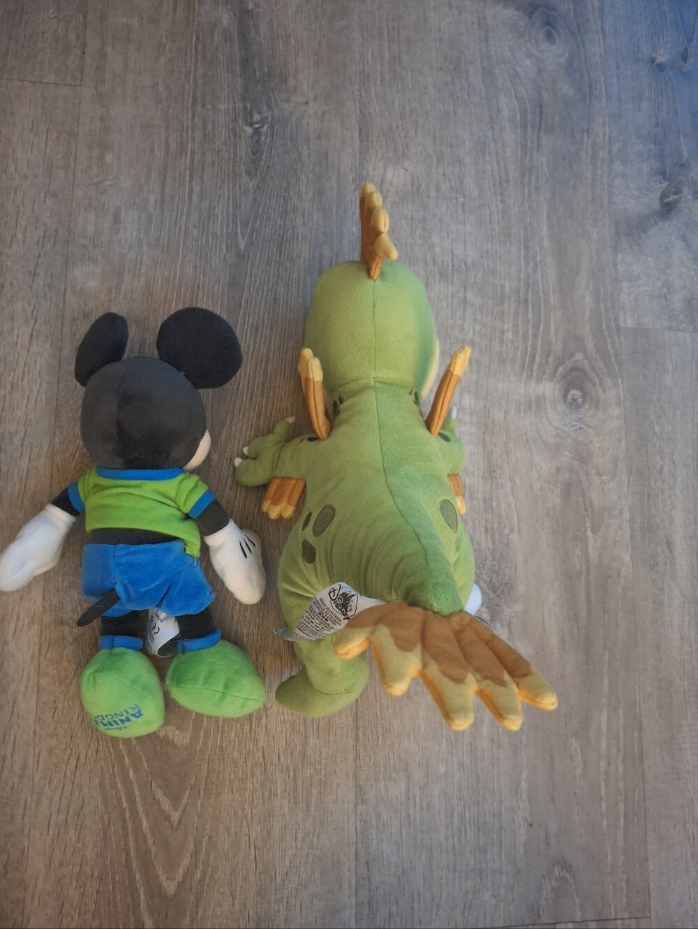 Disney Animal Kingdom Dinoland Dragon Plush & Mickey Mouse Retired Set - Picture 3 of 5